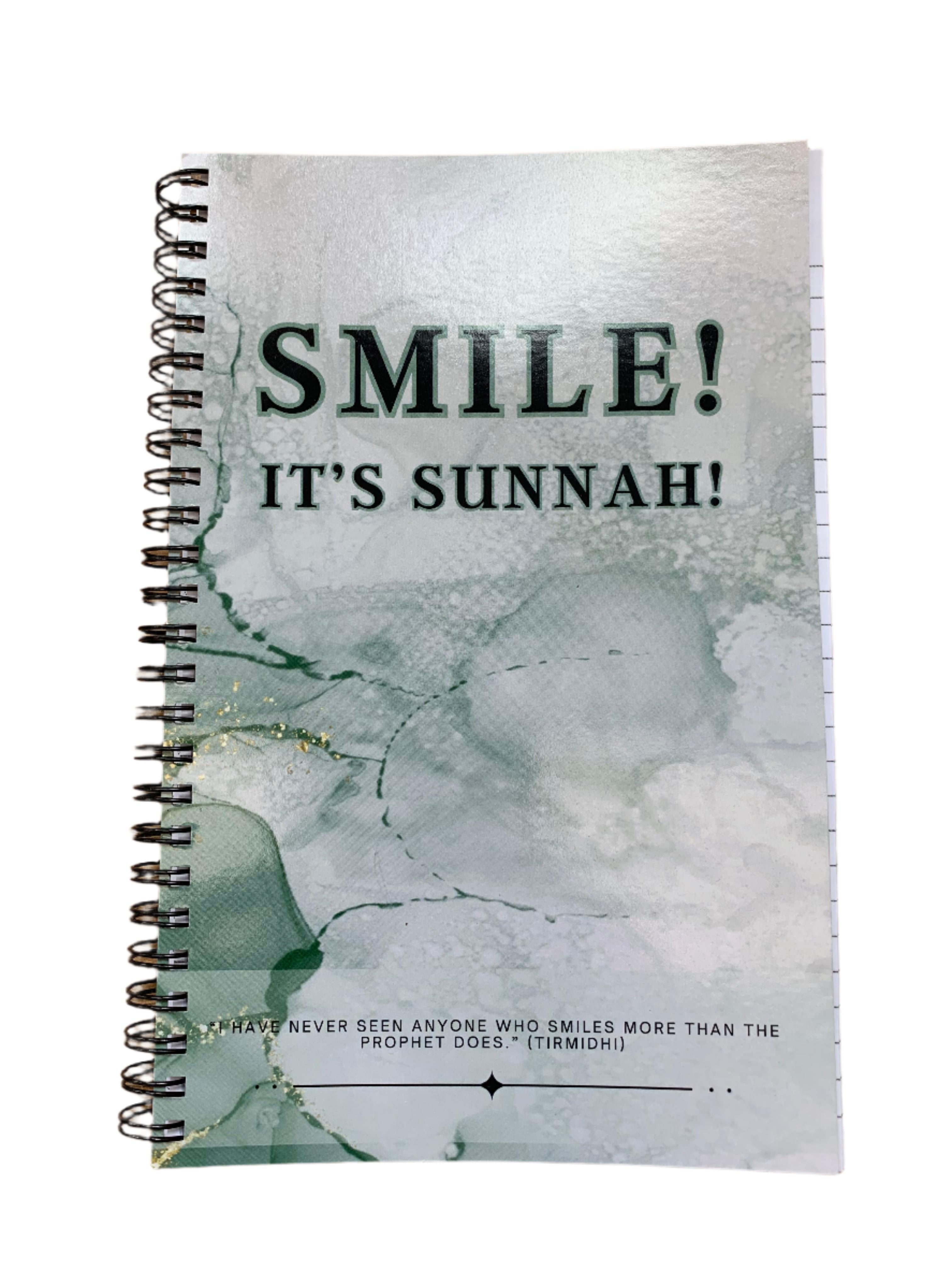Smile! It's Sunnah! Blank Notebook