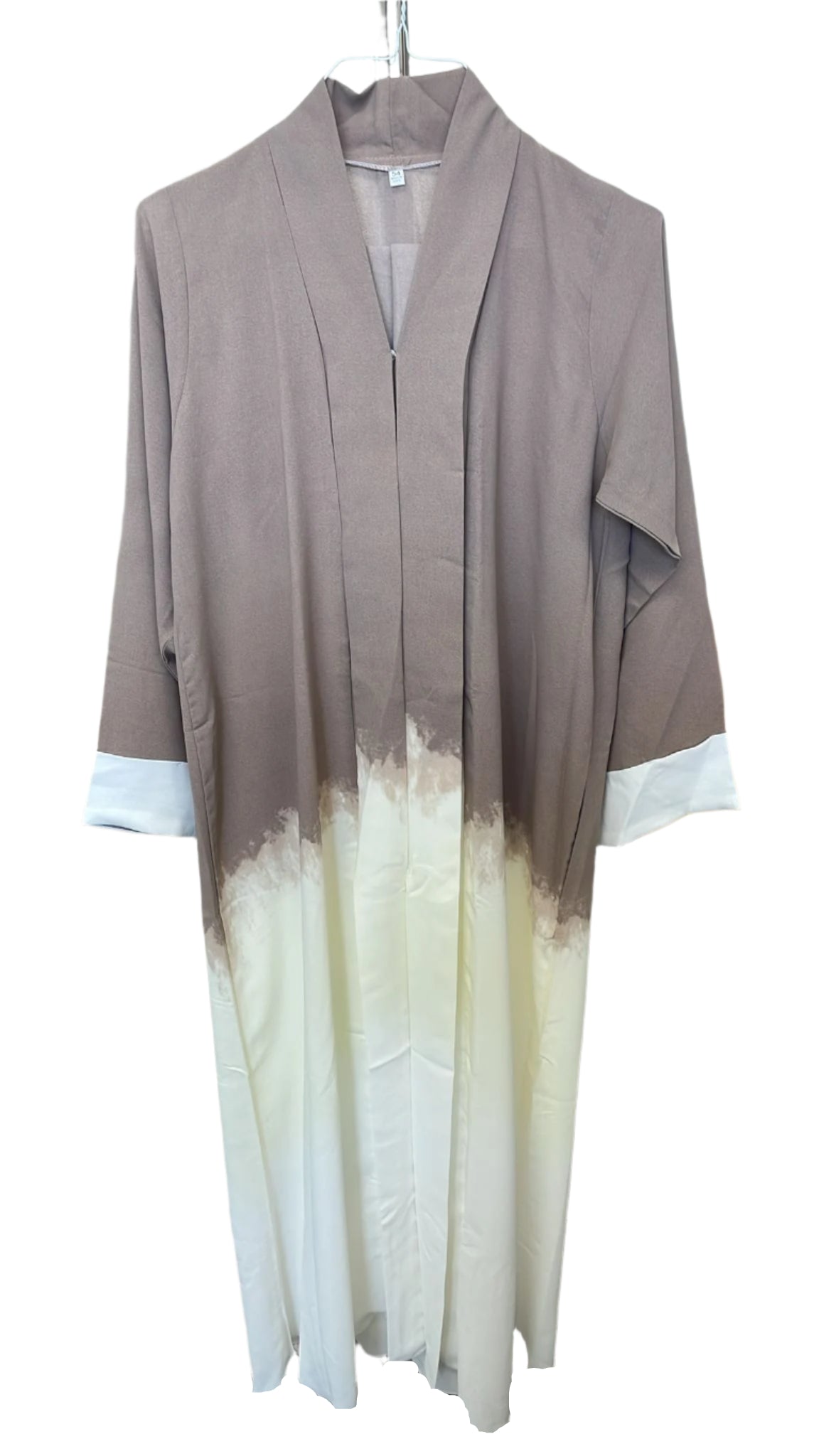 Button Up Tie-Dye Design Abaya