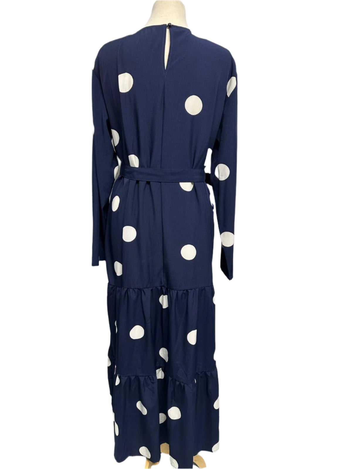 White Polkadot  Dress