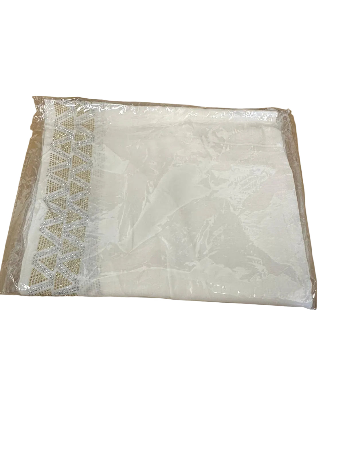Cotton Hijab With Triangle Stonework