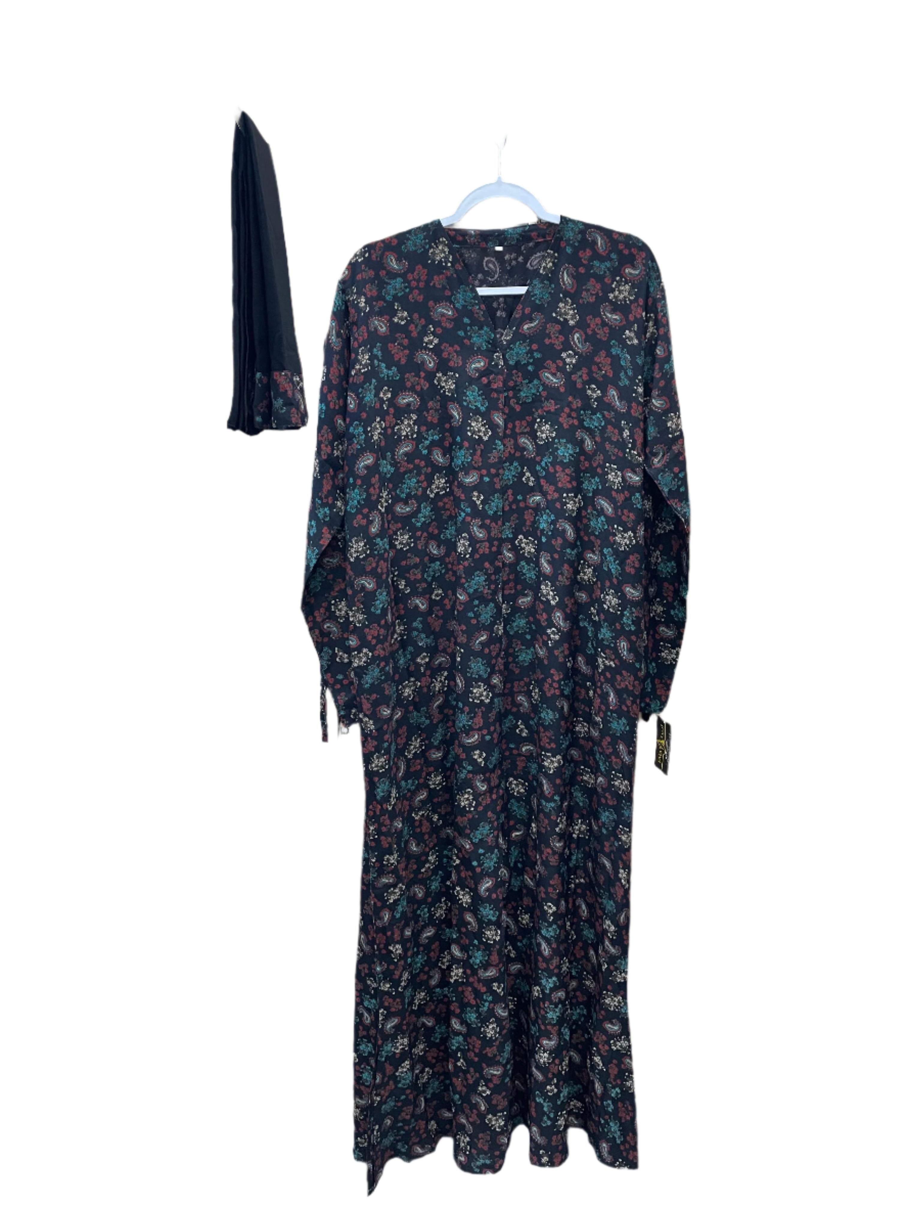 Comfortable Paisley Print Abayas