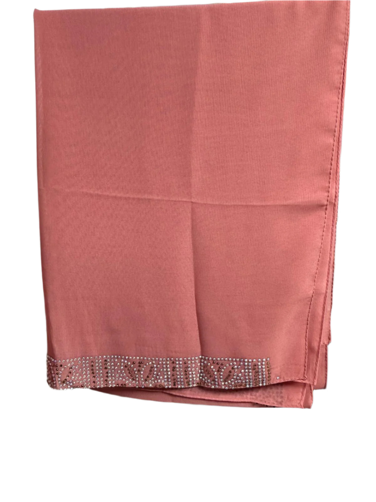 Pink Abaya With Stonnework