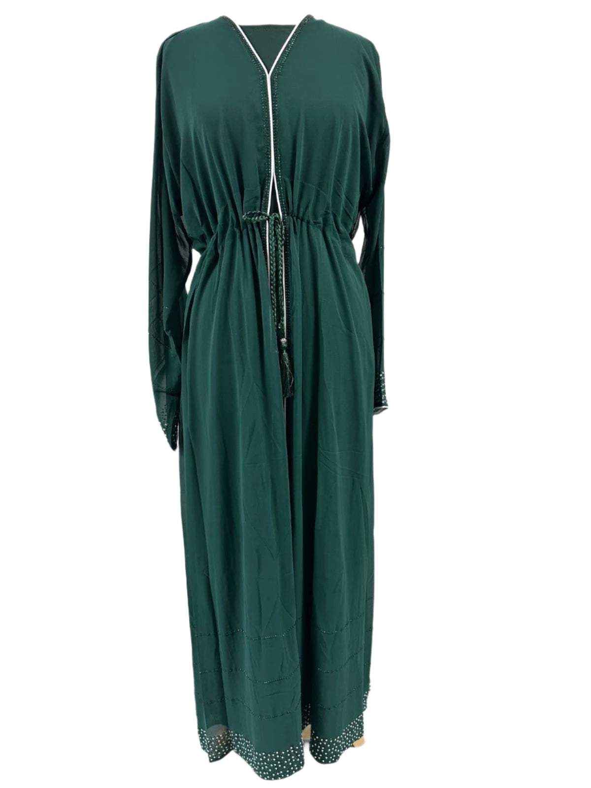 Two Piece Abaya With Stonework