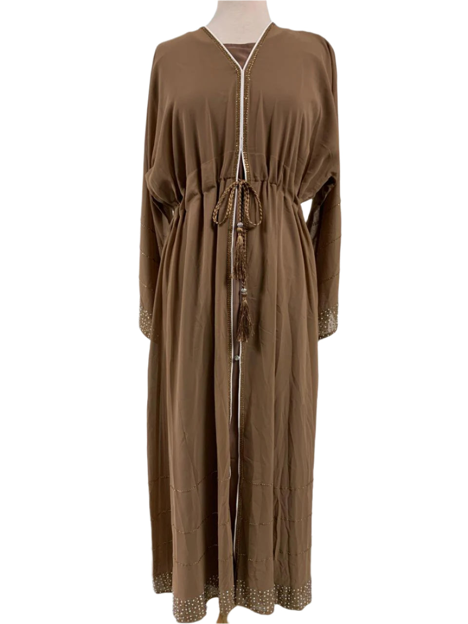 Two Piece Abaya With Stonework