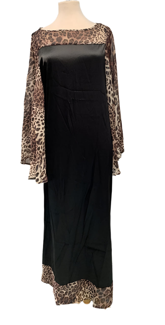 Animal Print Sleeve Dress