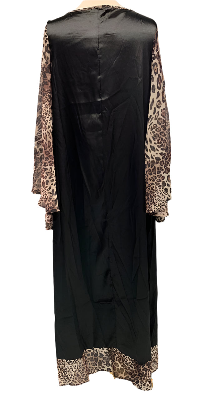 Animal Print Sleeve Dress