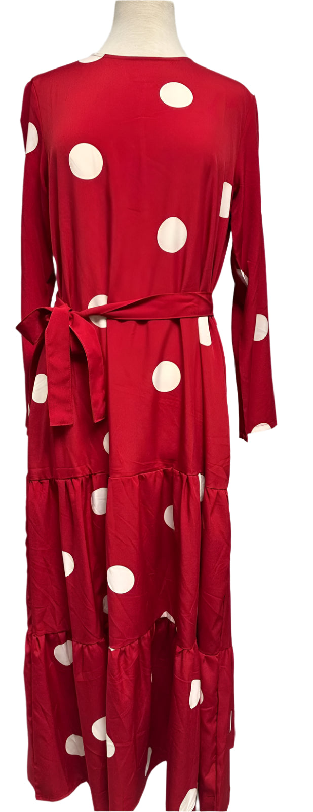 White Polkadot  Dress