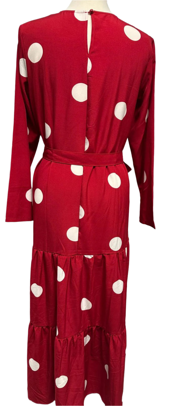 White Polkadot  Dress