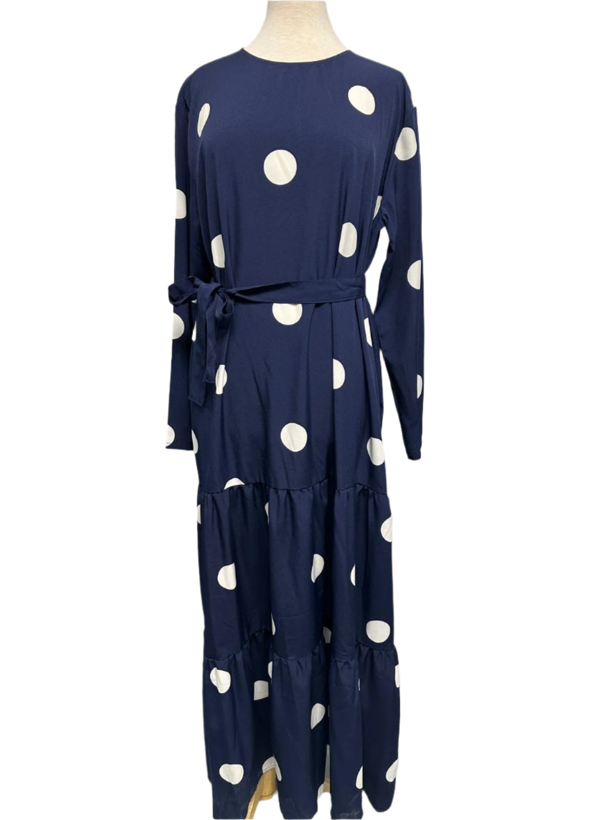 White Polkadot  Dress