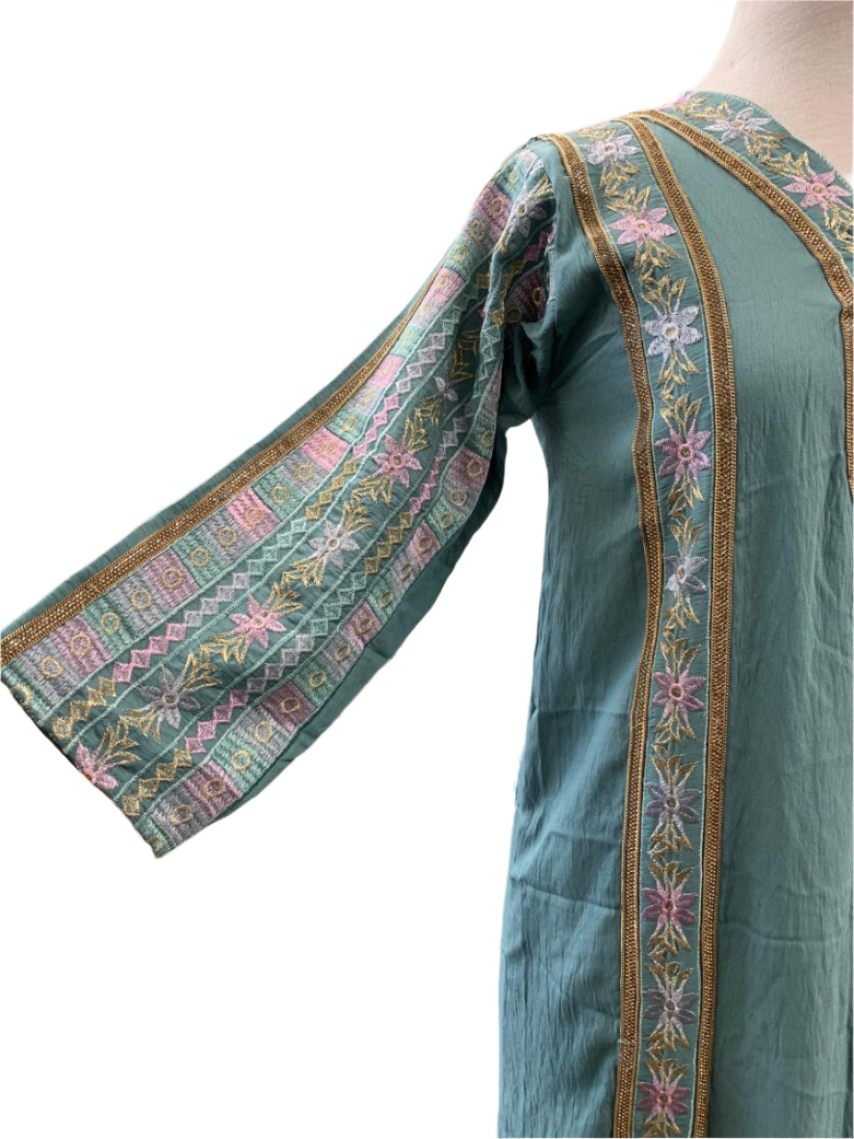 Girls Flower Embroidery Abaya