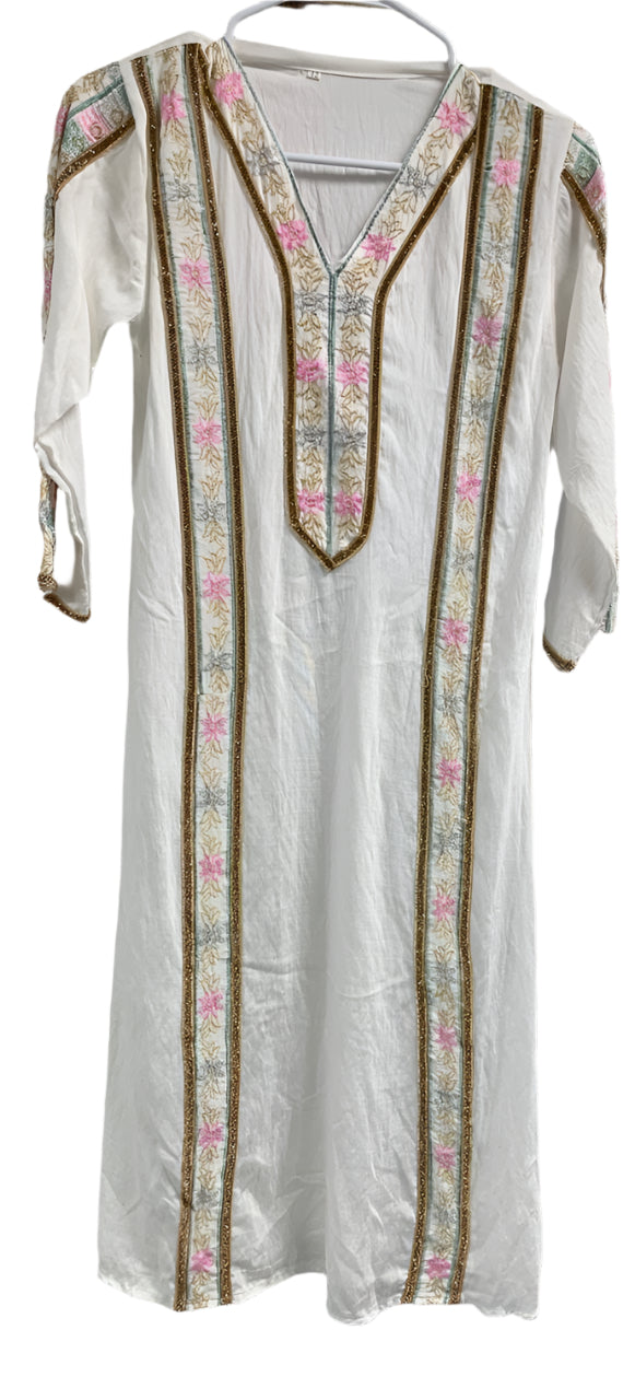 Girls Flower Embroidery Abaya