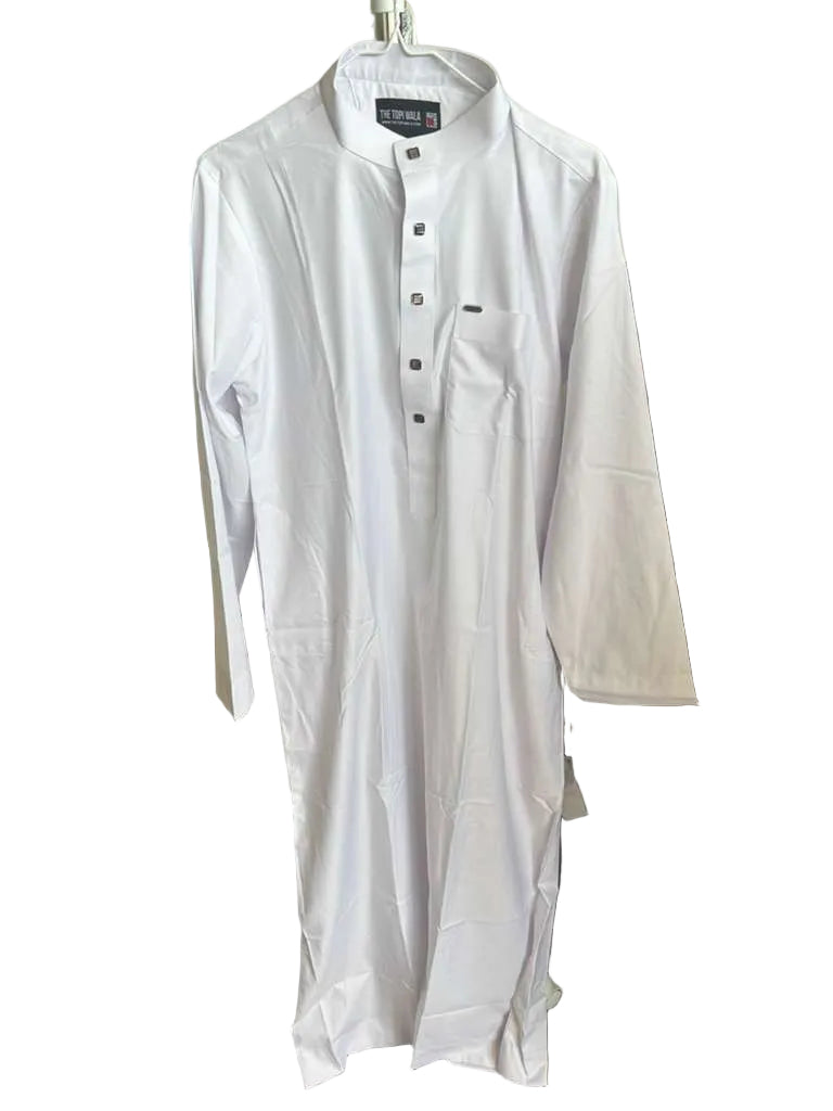Simple White Thobe
