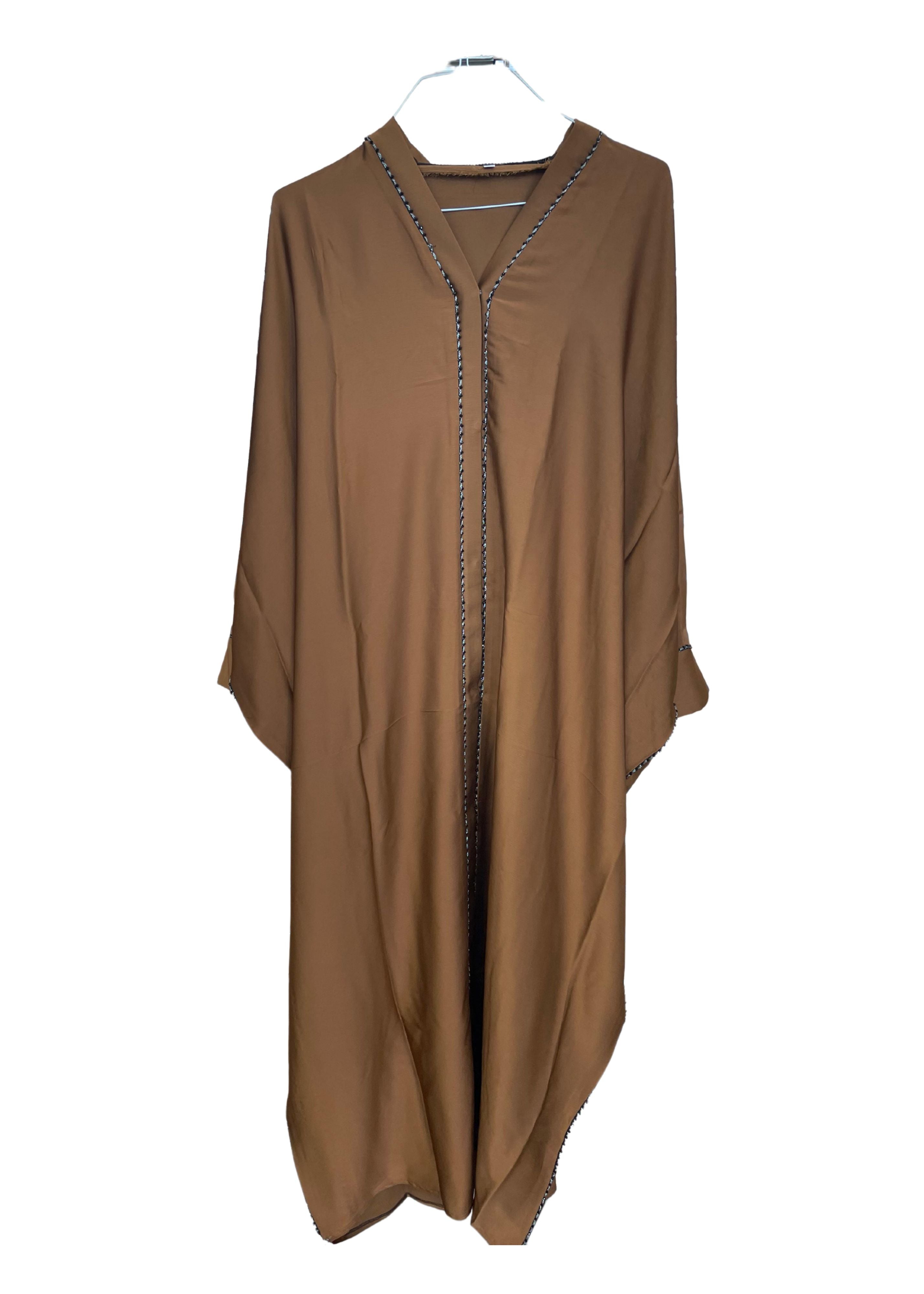 Silky Beaded Abaya