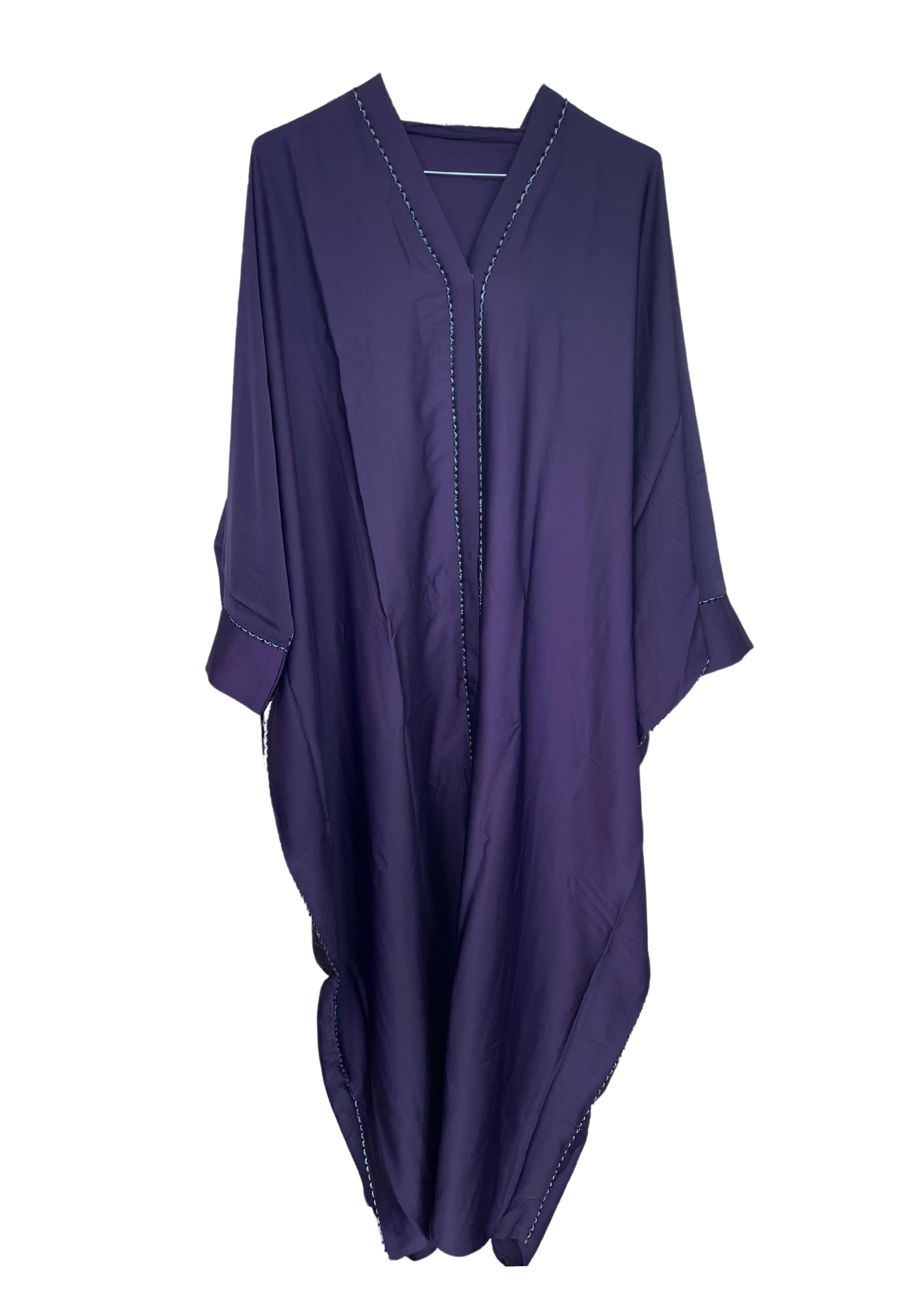 Silky Beaded Abaya