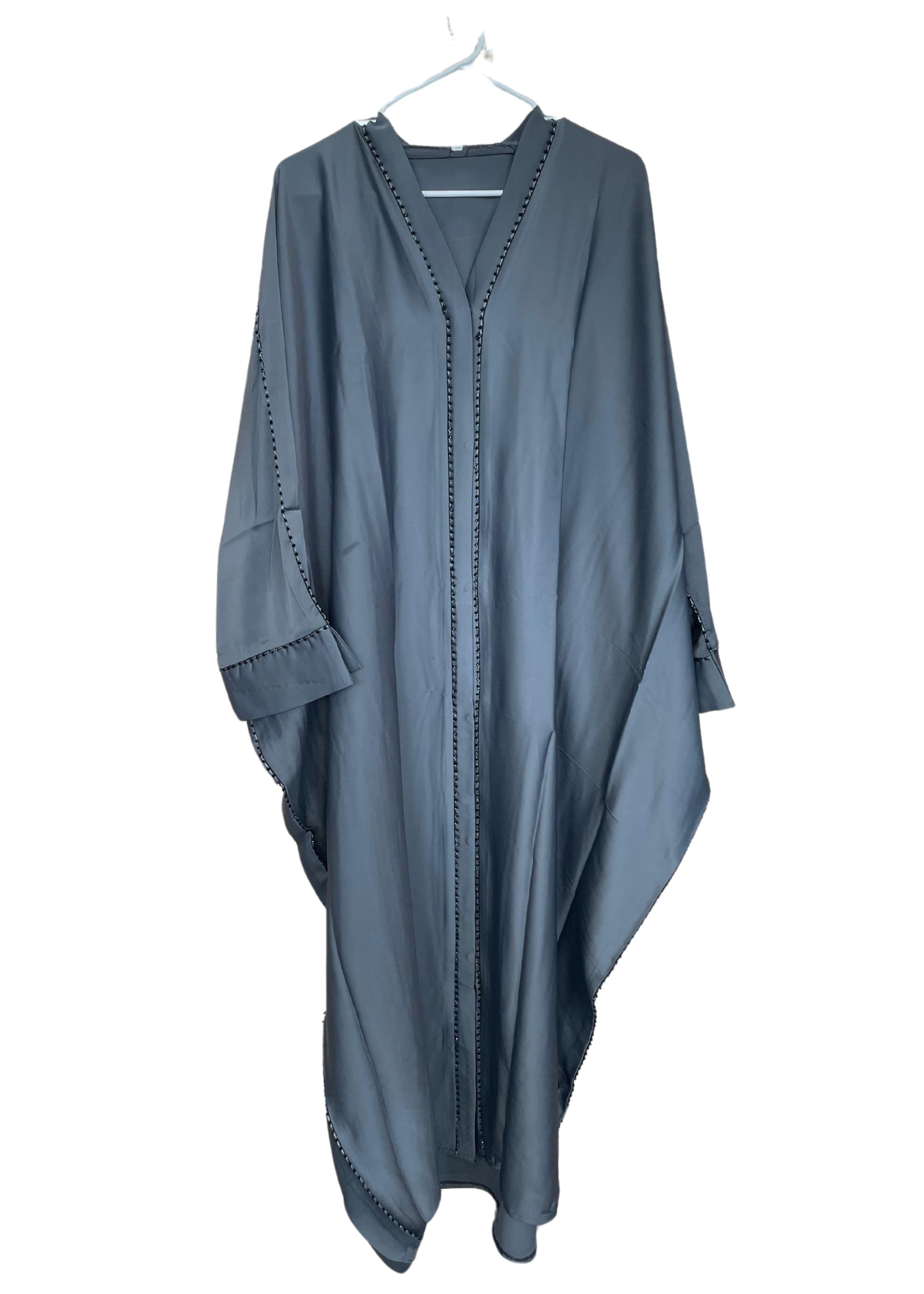 Silky Beaded Abaya